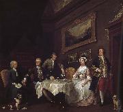 William Hogarth Strode family USA oil painting artist